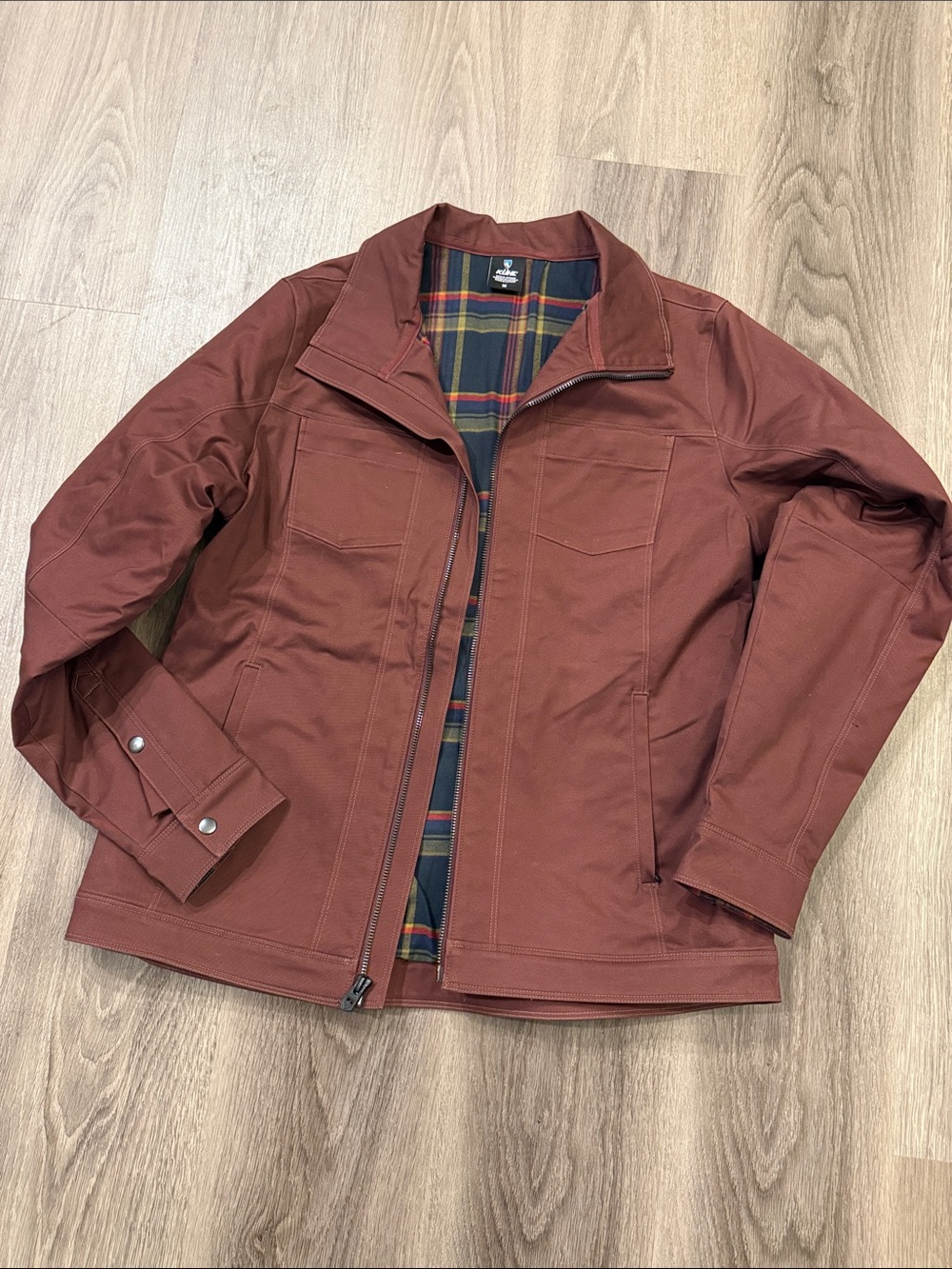 Women’s Rust Brown Zip-Front Jacket